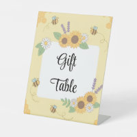 Custom 1st Bee-Day Table Sign 