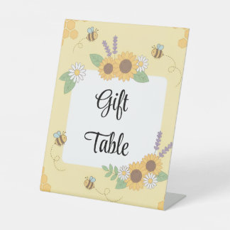 Custom 1st Bee-Day Table Sign 