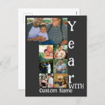 Custom 1st wedding anniversary 7 photo collage