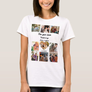 Custom 1st year wedding anniversary 9 Photo T-Shirt