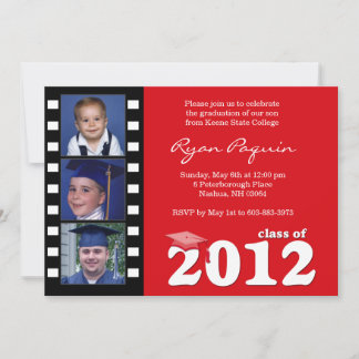 Custom 2012 Film Strip Graduation Invitation