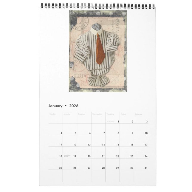 Custom 2013 Victorian Gentleman's Calendar (Jan 2026)