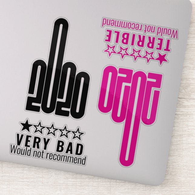 Custom 2020 Middle Finger Review Pink Black 4 Pack (Detail)