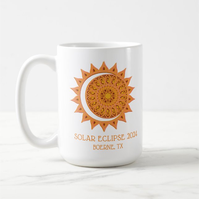 Custom 2024 Eclipse Coffee Mug (Left)