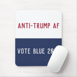 Custom 2024 Election Anti Trump AF Pro Democracy  Mouse Mat
