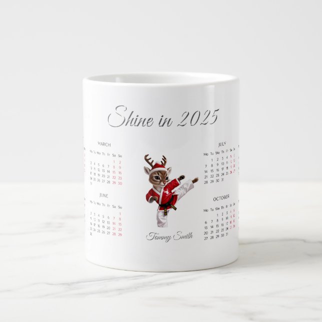 Custom 2025 Calendar  Large Coffee Mug (Front)