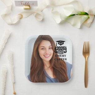 Custom 2025 Graduate Photo Attorney Law School  Paper Plate