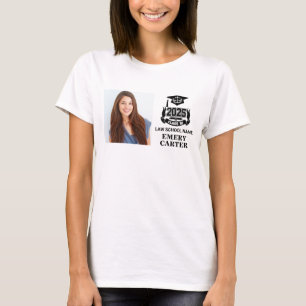 Custom 2025 Graduate Photo Attorney Law School  T-Shirt
