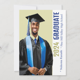 Custom 2026 Male or Female Graduation Announcement