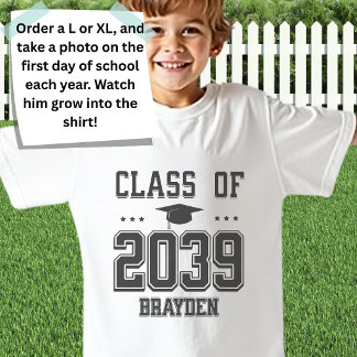 Custom 2039 Back-to-School Handprint Keepsake T-Shirt
