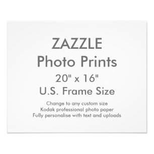 Custom 20" x 16" Photo Print US Frame Size