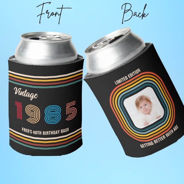 Custom 20th 30th 40th 50th 60th 70 Birthday Squad Can Cooler (Creator Uploaded)