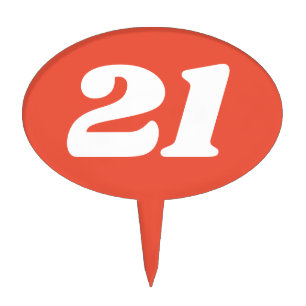 Custom 20th Birthday party cake topper picks