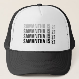 Custom 21st 30th 40th 50th 60th Birthday Squad Trucker Hat