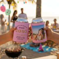 Custom 21st Birthday Pink Gold With Photo