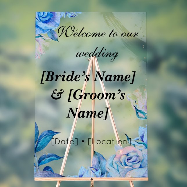 Custom 24" x36" Wedding Acrylic Sign (Neutral)