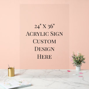 Custom 24" x 36" Acrylic Sign