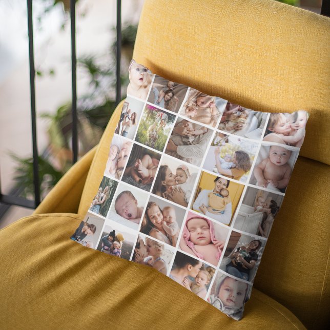 Custom 25 Photo Collage Cushion (Creator Uploaded)