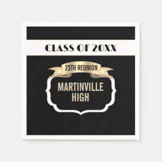 Custom 25th Reunion Party Napkin