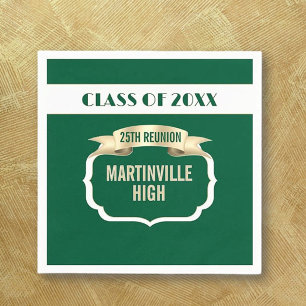 Custom 25th Reunion Party Napkin