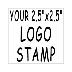 Custom 2.5" x 2.5" Logo Stamper Rubber Stamp