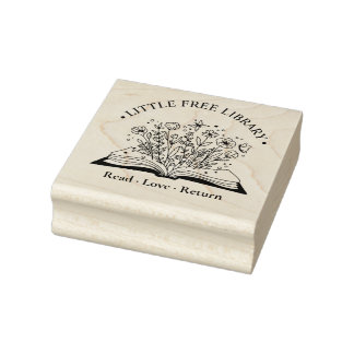 Custom 2.5" x 2.5" Rubber Stamp, Ink Pad Colour = Rubber Stamp