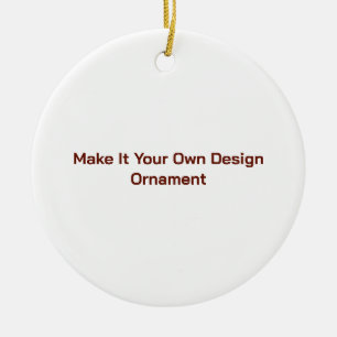 Custom 2.87" ceramic tree decoration