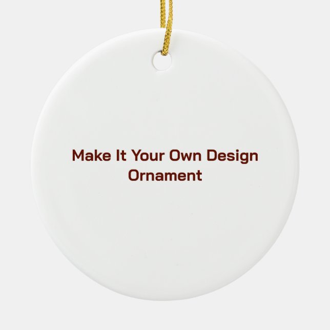 Custom 2.87" ceramic tree decoration (Front)