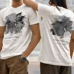 Custom 2 Brushed Effect Photo  T-Shirt<br><div class="desc">Seeking a t-shirt that perfectly captures your sentiments? Try our stylish,  customisable shirts that allow you to add two brushed-effect photos and a message on both sides. Ideal for family meet-ups,  birthdays,  hen parties,  anniversaries or even commemorative occasions like funerals. Create a lasting memento with us today.</div>