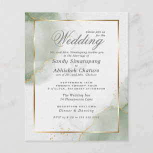 Custom 2 - Budget Wedding Gold Muted Sage