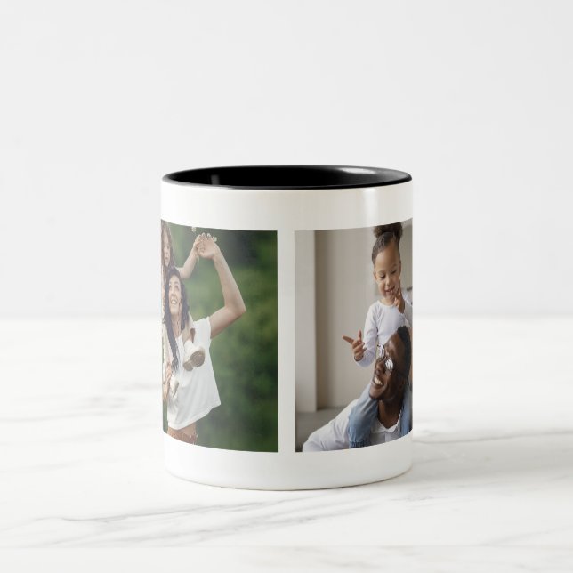 Custom 2 Photo Collage Mug (Center)