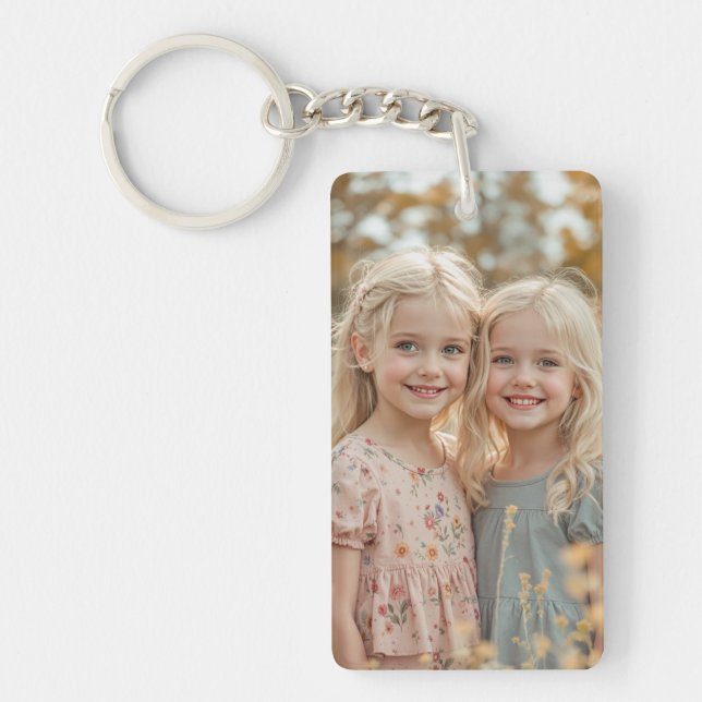 Custom 2 Photo Double Sided Acrylic Keychain (Front)