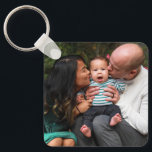 Custom 2 Photo Double Sided Personalised Family Key Ring<br><div class="desc">Custom 2 Photo Double Sided Personalised Family keychain</div>