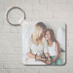 Custom 2 Photo Mum & Daughter Key Ring