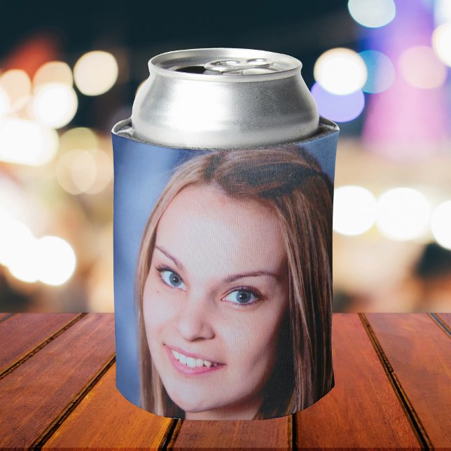 Custom 2 Photo Personalized Double Sided Can Cooler (Creator Uploaded)