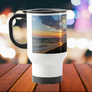 Custom 2 Photo Personalized Travel Mug