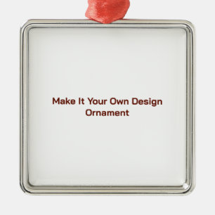 Custom 2" x 2" Sqaure Metal Tree Decoration