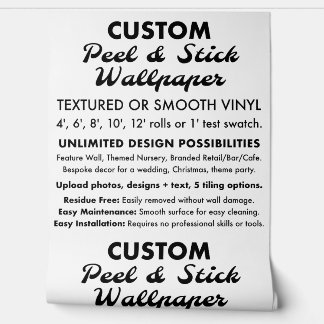 Custom 2' x 8' Textured Peel & Stick Wallpaper