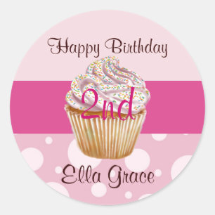 Custom 2nd Birthday Sticker