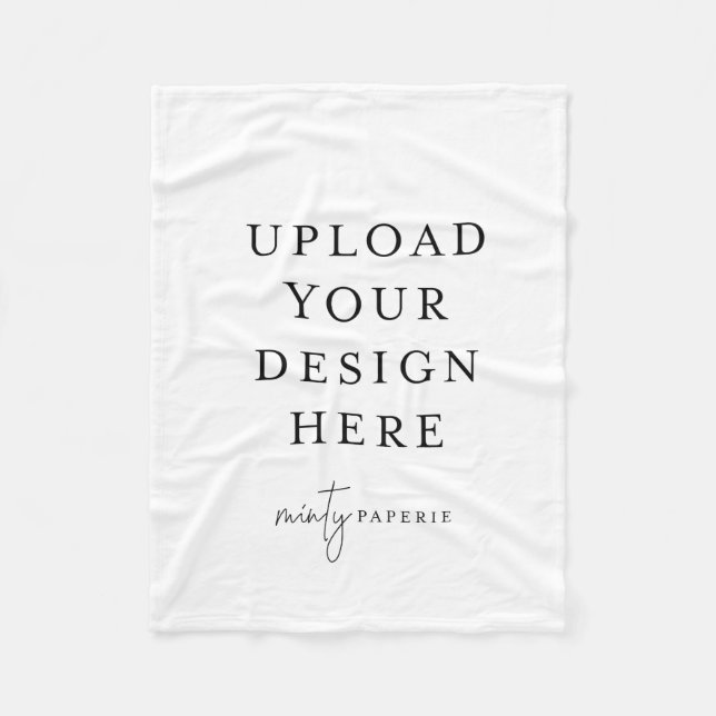 Custom 30" x 40" Fleece Blanket, Small Blanket (Front)