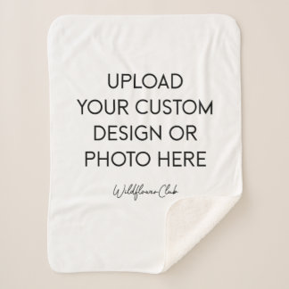 Custom 30" x 40" Sherpa Blanket, Small Sherpa Blan Blanket