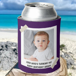 Custom 30th 40th 50th 60th 70 Birthday Party Favou Can Cooler