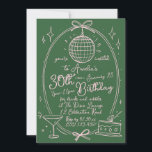 Custom 30th Birthday Disco Hand Drawn Invitation<br><div class="desc">Celebrate your special day with this vibrant custom 30th birthday invitation featuring a hand-drawn disco ball design. Perfect for a night of drinks and nibbles, this invitation sets the tone for an unforgettable party. Personalise with your event details to create a unique and stylish invitation that guests will love. Ideal...</div>