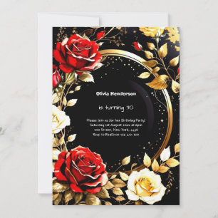 Custom 30th Birthday Invitation