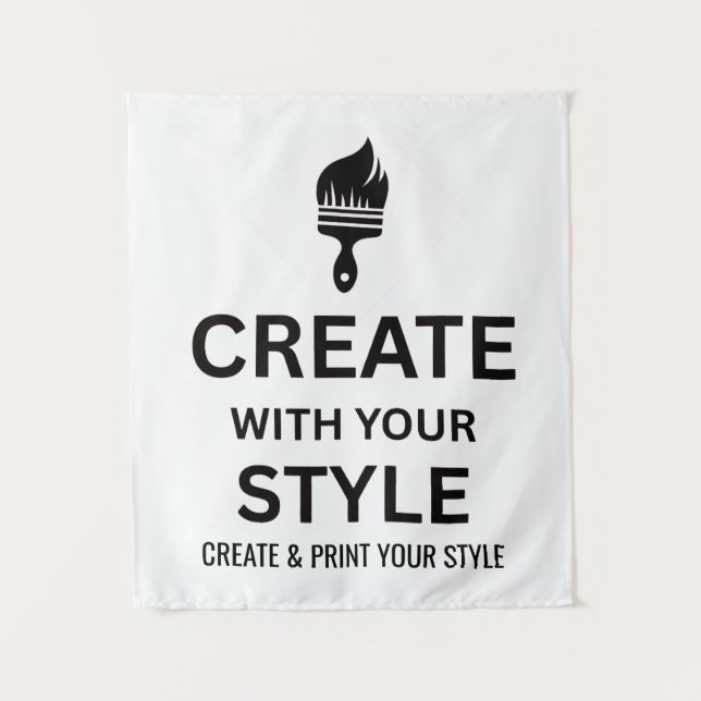 Custom 34x40" Personalised Company Tapestry (Front)