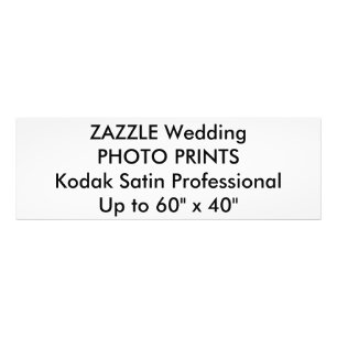 Custom 36" x 12" Professional Photo Prints
