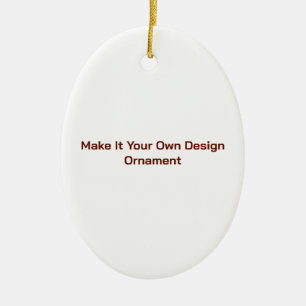 Custom 3.32"l x 2.37"w ceramic tree decoration