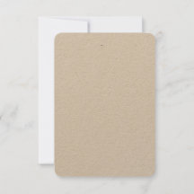 Custom 3.5" x 5" Kraft Invitations Rounded Corners