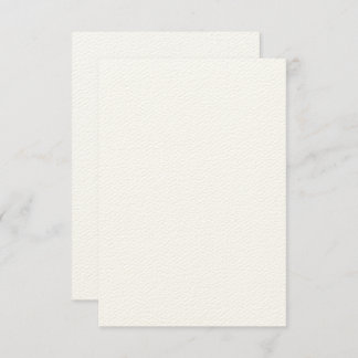 Custom 3.5" x 5" Rustic Felt Ecru Invitation Card