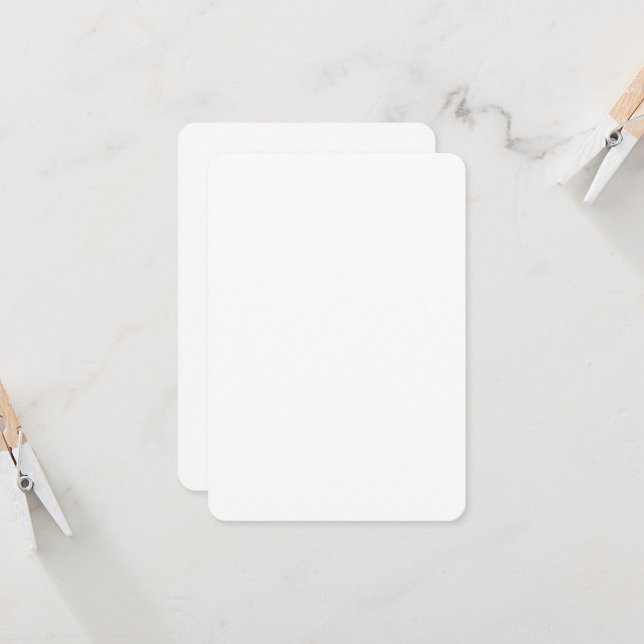 Custom 3.5x5 Matte Invitations | Rounded Corners (Front/Back In Situ)